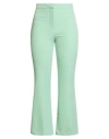 Kontatto Woman Pants Light Green Size 10 Polyester, Elastane In Green