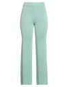 Kontatto Woman Pants Light Green Size Onesize Viscose, Polyester In Green