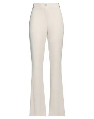 Kontatto Woman Pants Light Grey Size Xs Polyester, Elastane