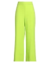 Kontatto Woman Pants Lime Green Size M Polyester, Elastane In Green
