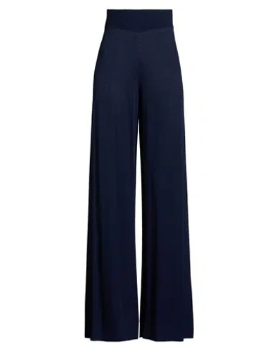 Kontatto Woman Pants Midnight Blue Size Onesize Viscose, Polyester