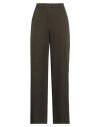 Kontatto Woman Pants Military Green Size 6 Polyester, Elastane In Gold