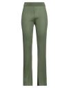 Kontatto Woman Pants Military Green Size Onesize Viscose, Polyester In Green