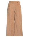 Kontatto Woman Pants Mustard Size M Polyester, Polyamide, Elastane In Yellow