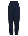 Kontatto Woman Pants Navy Size 6 Viscose, Polyester In Blue