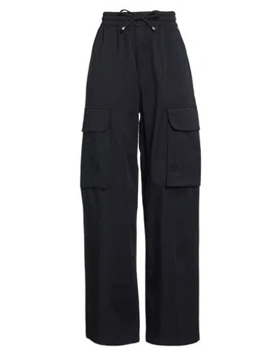Kontatto Woman Pants Navy Size S Cotton, Elastane In Black
