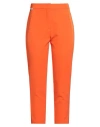 Kontatto Woman Pants Orange Size M Polyester, Elastane