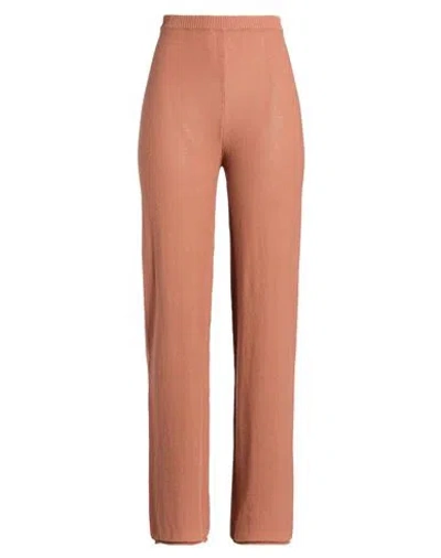 Kontatto Woman Pants Tan Size Onesize Cotton In Brown