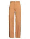 Kontatto Woman Pants Tan Size S Cotton In Brown