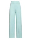 Kontatto Woman Pants Turquoise Size Onesize Viscose, Acrylic, Elastane In Blue