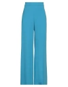 Kontatto Woman Pants Turquoise Size Xs Polyester, Elastane In Blue