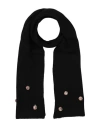 Kontatto Woman Scarf Black Size - Acrylic, Wool, Viscose, Alpaca Wool In Black