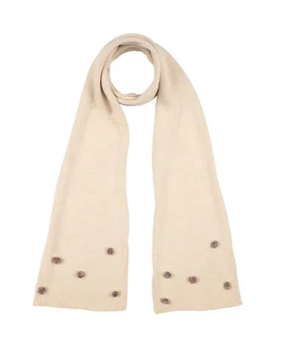 Kontatto Woman Scarf Cream Size - Acrylic, Wool, Viscose, Alpaca Wool In White