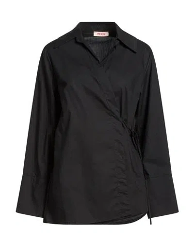 Kontatto Woman Shirt Black Size M Cotton