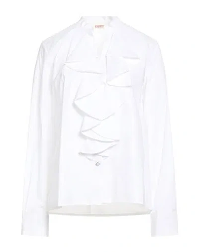 Kontatto Woman Shirt White Size M Cotton