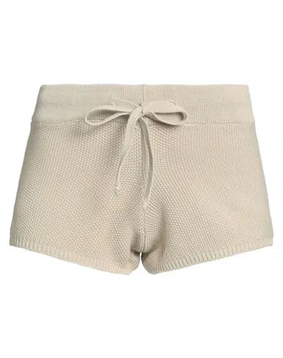Kontatto Woman Shorts & Bermuda Shorts Beige Size Onesize Cotton