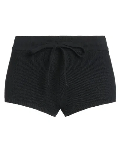 Kontatto Woman Shorts & Bermuda Shorts Black Size Onesize Cotton