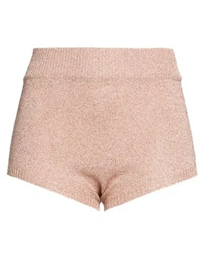 Kontatto Woman Shorts & Bermuda Shorts Copper Size Onesize Viscose, Polyester In Pink
