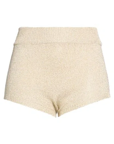 Kontatto Woman Shorts & Bermuda Shorts Gold Size Onesize Viscose, Polyester In Nude
