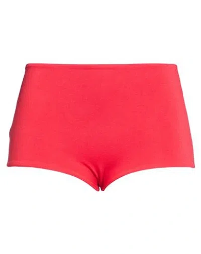 Kontatto Woman Shorts & Bermuda Shorts Red Size Onesize Viscose, Elastane