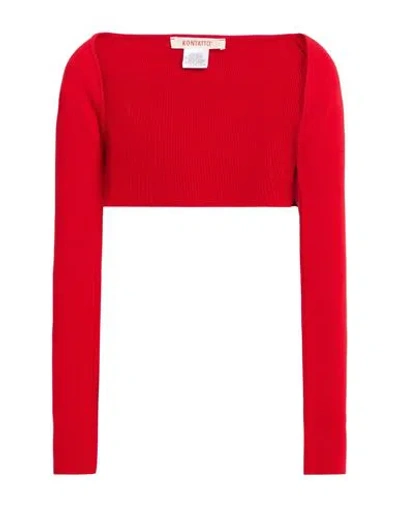 Kontatto Woman Shrug Red Size Onesize Viscose, Acrylic, Elastane