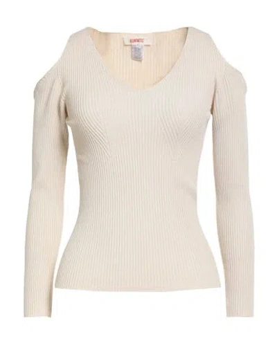 Kontatto Woman Sweater Beige Size Onesize Viscose, Acrylic, Elastane In Neutral