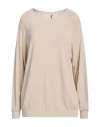 Kontatto Woman Sweater Beige Size Onesize Viscose, Polyester