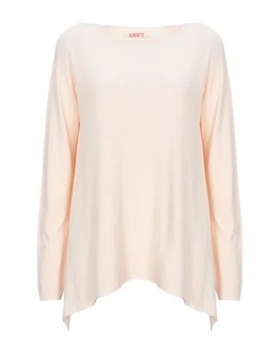 Kontatto Woman Sweater Beige Size Onesize Viscose, Polyester In Brown