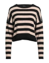 Kontatto Woman Sweater Black Size Onesize Viscose, Acrylic, Elastane