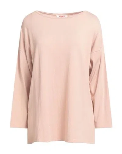 Kontatto Woman Sweater Blush Size Onesize Viscose, Acrylic, Elastane In Pink
