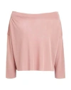 Kontatto Woman Sweater Blush Size Onesize Viscose, Polyester In Pink