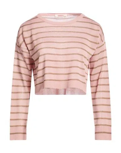 Kontatto Woman Sweater Blush Size Onesize Viscose, Polyester In Pink
