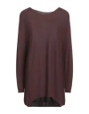 Kontatto Woman Sweater Chocolate Brown Size Onesize Viscose, Polyester