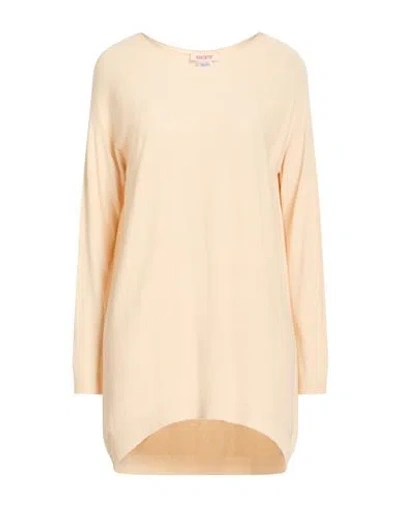 Kontatto Woman Sweater Cream Size Onesize Viscose, Pbt - Polybutylene Terephthalate In Pink