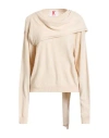 Kontatto Woman Sweater Ivory Size Onesize Polyamide, Wool, Viscose, Cashmere In Neutral