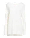 Kontatto Woman Sweater Ivory Size Onesize Viscose, Polyester In White