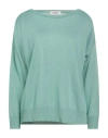 Kontatto Woman Sweater Light Green Size Onesize Viscose, Polyester In Green