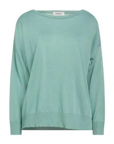 Kontatto Woman Sweater Light Green Size Onesize Viscose, Polyester
