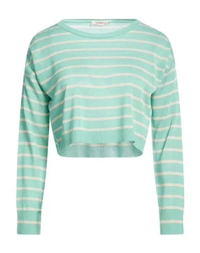 Kontatto Woman Sweater Light Green Size Onesize Viscose, Polyester