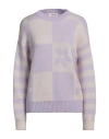 Kontatto Woman Sweater Lilac Size Onesize Acrylic, Mohair Wool, Polyamide In Purple