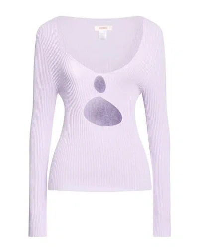 Kontatto Woman Sweater Lilac Size Onesize Viscose, Pbt - Polybutylene Terephthalate In Purple