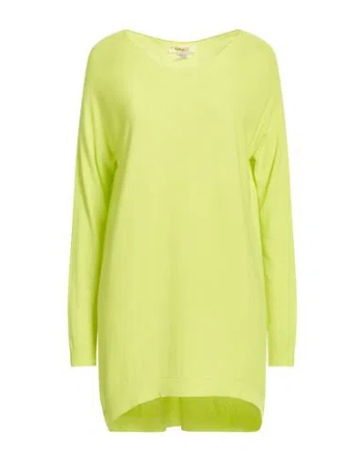 Kontatto Woman Sweater Lime Green Size Onesize Viscose, Polyester