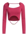 Kontatto Woman Sweater Magenta Size Onesize Viscose, Acrylic, Elastane In Magenta