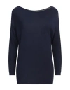 Kontatto Woman Sweater Midnight Blue Size Onesize Viscose, Pbt - Polybutylene Terephthalate