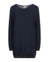 Kontatto Woman Sweater Midnight Blue Size Onesize Viscose, Polyester