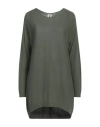 Kontatto Woman Sweater Military Green Size Onesize Viscose, Polyester