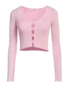 Kontatto Woman Sweater Pink Size Onesize Viscose, Acrylic, Elastane In Pink