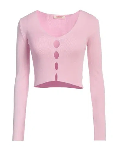 Kontatto Woman Sweater Pink Size Onesize Viscose, Acrylic, Elastane
