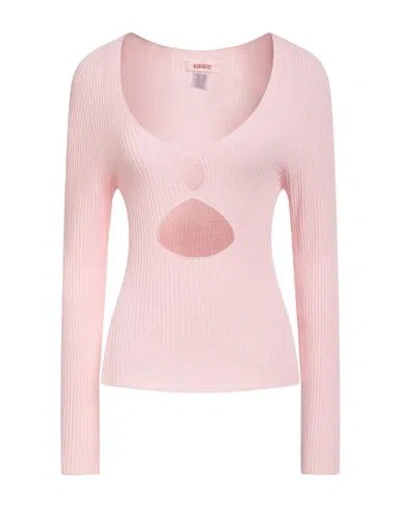 Kontatto Woman Sweater Pink Size Onesize Viscose, Pbt - Polybutylene Terephthalate