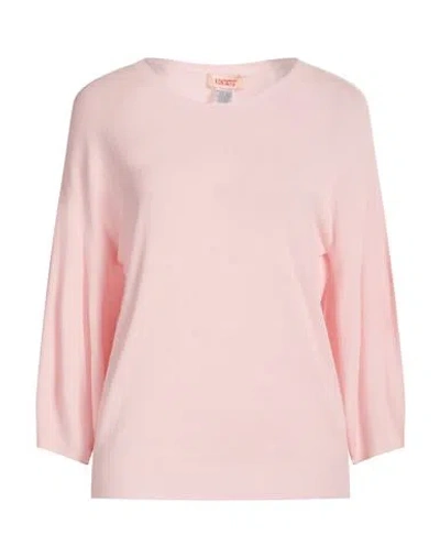 Kontatto Woman Sweater Pink Size Onesize Viscose, Pbt - Polybutylene Terephthalate